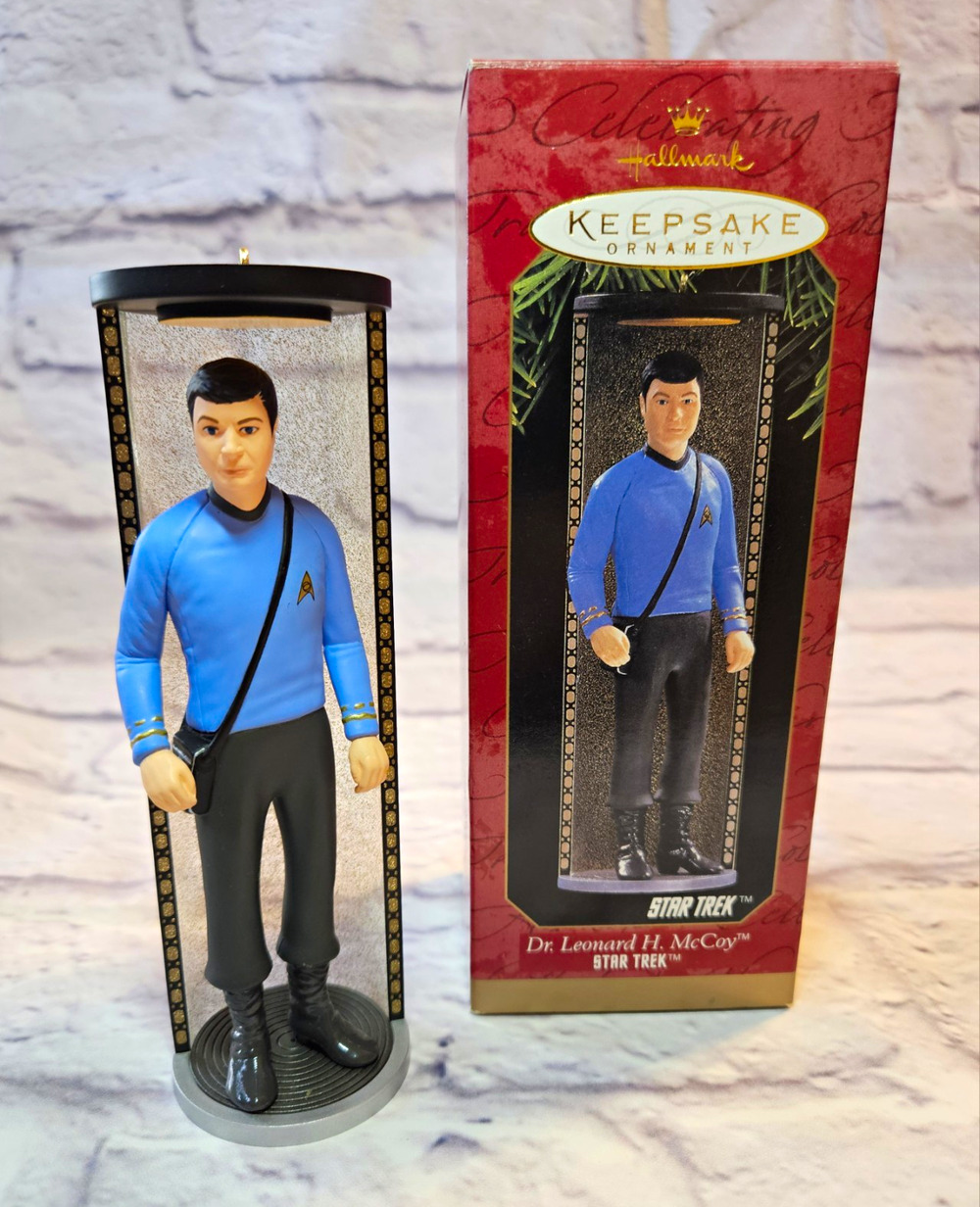 1997 Hallmark Star Trek Dr Leonard Bones McCoy Keepsake Ornament TOS QXI6352